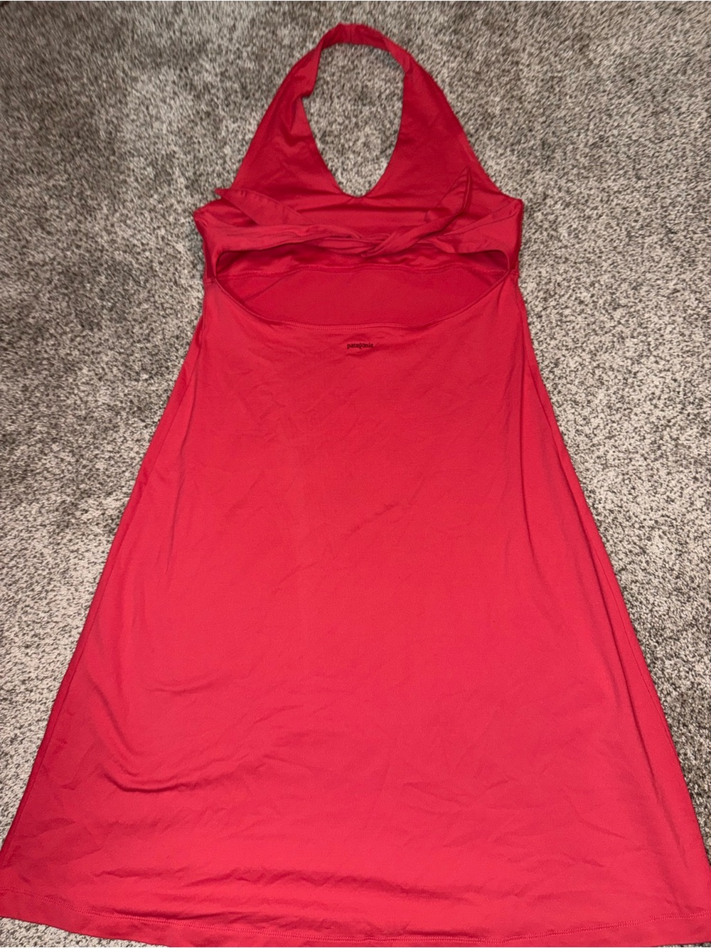Patagonia Halter Neck Red Maxi Dress - Picture 2 of 4